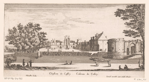 Gezicht op kasteel Coffry, Israël Silvestre, 1656 Canvas Print