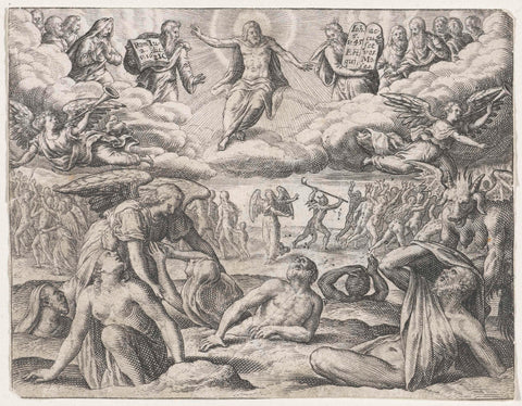 Last Judgement, Johann Theodor de Bry, 1611 Canvas Print