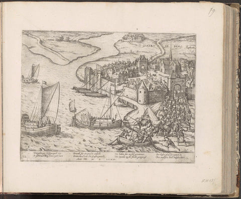 Intake of Geertruidenberg, 1573, Frans Hogenberg, 1574 - c. 1578 Canvas Print