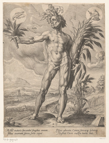 Zomer, Matthäus Greuter, 1585 - 1638 Canvas Print