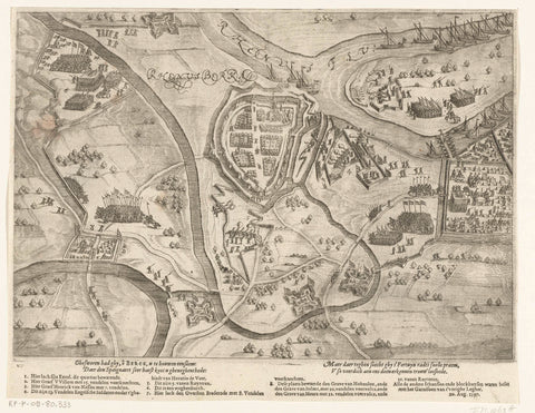 Siege and conquest of Rheinberg, 1597, Bartholomeus Willemsz. Dolendo (attributed to), 1600 - 1601 Canvas Print