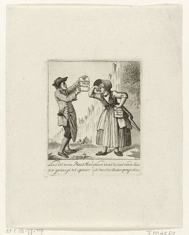 Cartoon on the pamphlet fight, 1784, Joannes Hulstkamp, 1784 Canvas Print