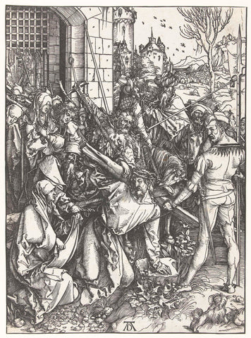 Carrying the Cross, Albrecht Dürer, 1498 - 1499 Canvas Print