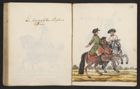 Uniformen van keizerlijke officieren, S.G. Casten, 1795 - 1796 Canvas Print