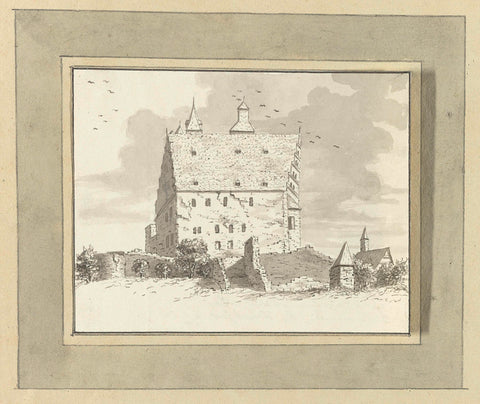 Castle at Kronenburg near Frankfurt am Main, Ernst Willem Jan Bagelaar, 1801 Canvas Print