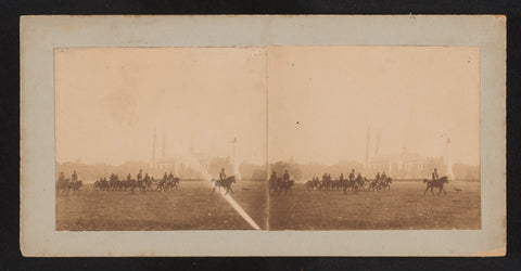 Military exercise at Waterlooplein in Batavia, Robert Julius Boers, 1903 Canvas Print