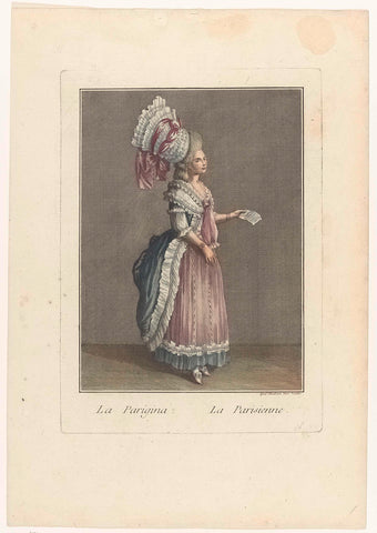 La Parigina / La Parisienne, Teodoro Viero, c. 1783 - c. 1791 Canvas Print