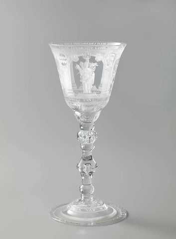 Wine glass, anonymous, 1733 Canvas Print