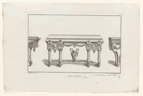 Tafel, anonymous, 1745 - 1775 Canvas Print