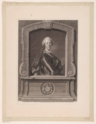 Portrait of Charles Edward Stuart, Johann Georg Wille, 1748 Canvas Print