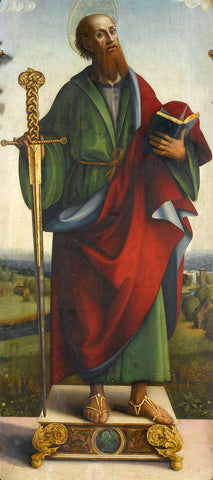 Saint Paul, Macrino d' Alba (attributed to), 1490 - 1527 Canvas Print