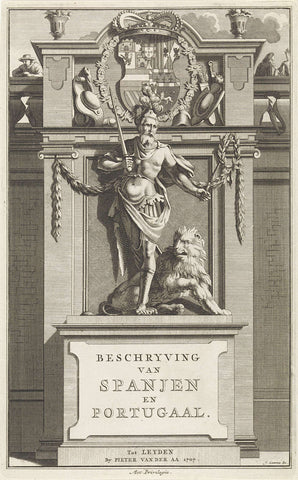 Statue of Iberia, Jan Goeree, 1707 Canvas Print