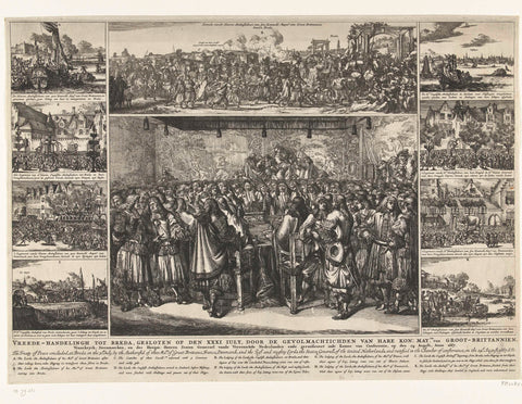 Vrede van Breda, 1667, Romeyn de Hooghe (manner of), 1667 Canvas Print