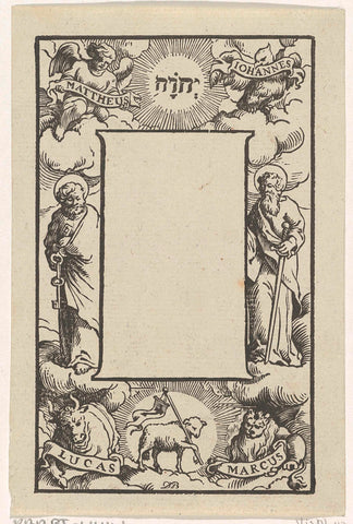 Title page for a book of hours, Dirck de Bray, 1635 - 1694 Canvas Print