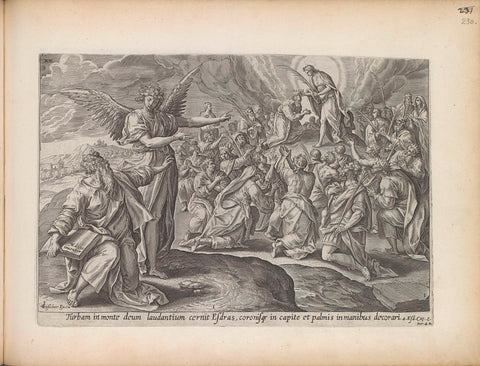 First vision of Ezra: the Son of God crowns the crowd, Maerten de Vos, 1643 Canvas Print