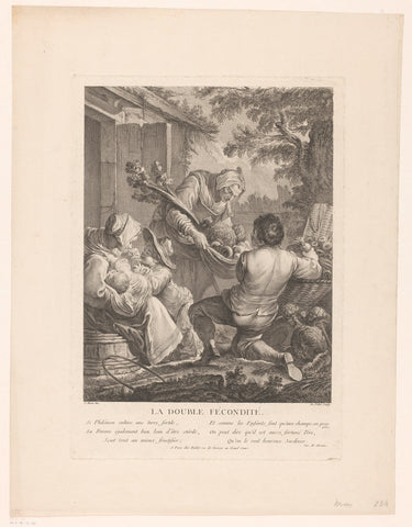 Personification of the fertility, A.J. Defehrt, 1759 Canvas Print