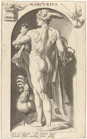 Mercurius, Nicolaas Braeu, 1598 Canvas Print