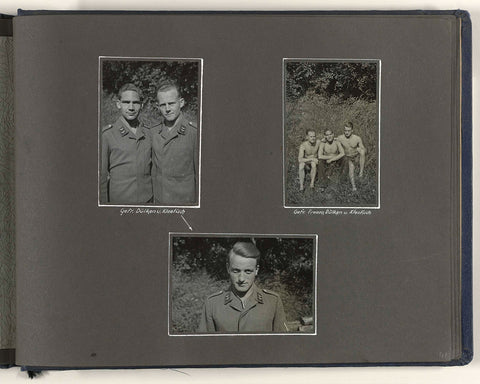 Portraits of German soldiers, anonymous, 1940 Canvas Print