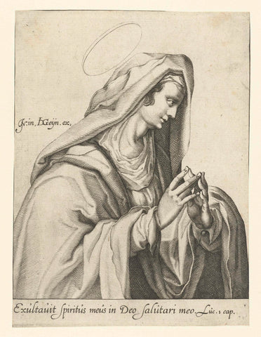 Maria als Mater Dolorosa, Jacob de Gheyn (II) (workshop of), 1593 - 1597 Canvas Print