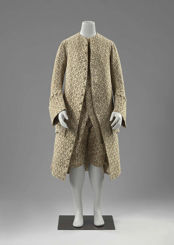 Suit: coat, breaches and waistcoat, anonymous, c. 1740 - c. 1765 Canvas Print