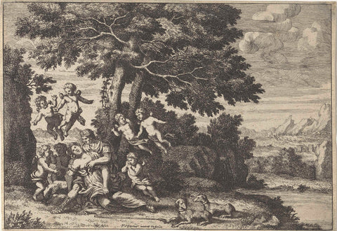 Cephalus and Procris, Paul of Summer (II), 1670 - 1697 Canvas Print