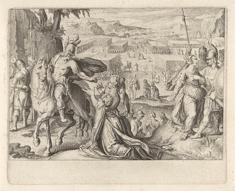 The Gally's Wives Prevent Their Men From Fighting Each Other, Zacharias Dolendo, 1606 Canvas Print