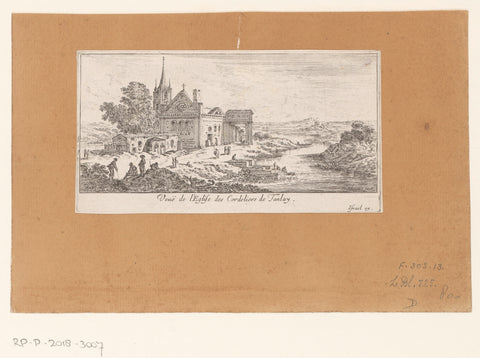 View of the Minorite Church in Tanlay, Israel Silvestre, 1631 - 1691 Canvas Print