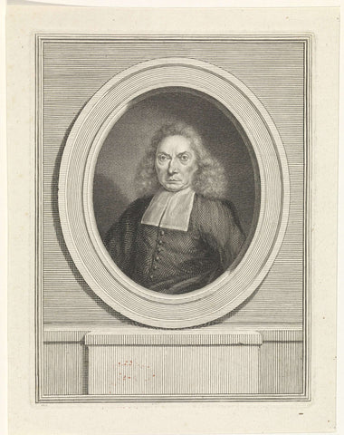 Portrait of Herman Schijn, Jacob Houbraken, 1727 - 1780 Canvas Print