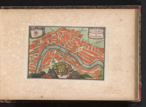 Map of London, anonymous, 1735 Canvas Print