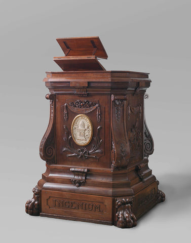 Lectern of the Felix Meritis Society, anonymous, c. 1778 - c. 1779 Canvas Print