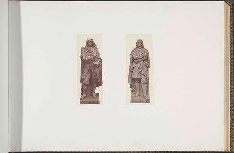 Plaster models for sculptures at the Palais du Louvre: left 