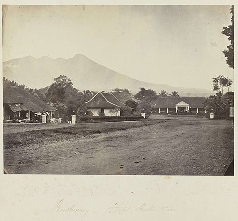 Buitenzorg - Hotel Belle-Vue, Woodbury & Page, 1863 - 1869 Canvas Print