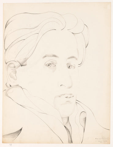 Self-portrait: B-1-1, February 12, Cor van Teeseling, 1942 Canvas Print