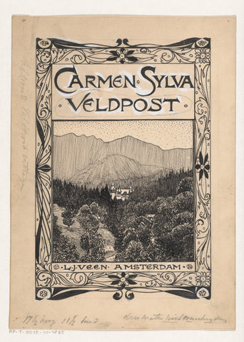 Band design for: Carmen Sylva and Mite Kremnitz, Veldpost, 1899, Willem Wenckebach, in or before 1899 Canvas Print