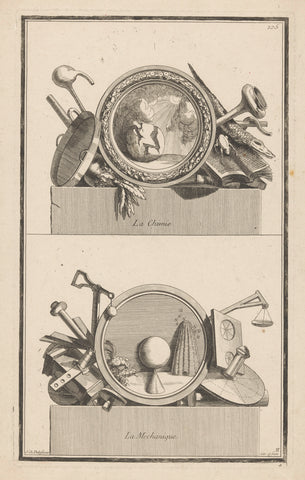 Chemistry and mechanics, Jean Charles Delafosse, 1768 - 1771 Canvas Print