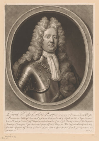 Portrait of David Boyle, John Smith (printmaker/publisher), 1689 - 1742 Canvas Print