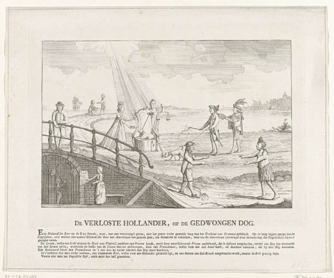 Cartoon on the English, ca. 1780, anonymous, 1780 Canvas Print