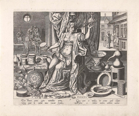 Medicine, Philips Galle, 1574 Canvas Print