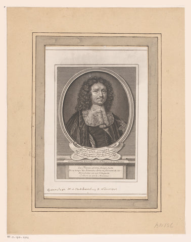 Portrait of Jean-Baptiste Colbert, Etienne Desrochers, c. 1726 Canvas Print