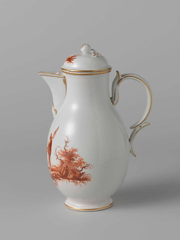 Coffee pot, Manufactuur Oud-Loosdrecht, c. 1778 - c. 1782 Canvas Print