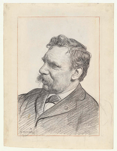 Portrait of Albert Neuhuys, Hendrik Johannes Haverman, c. 1898 Canvas Print