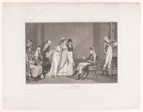 Judgement of Paris, Philibert-Louis Debucourt, 1800 Canvas Print