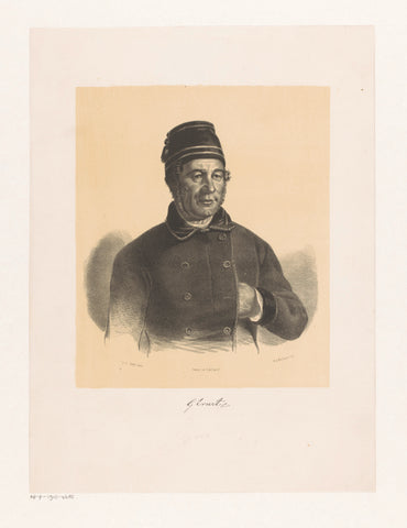 Portrait of G. Ernst, Willem Albert Moolenijzer, 1839 - 1856 Canvas Print