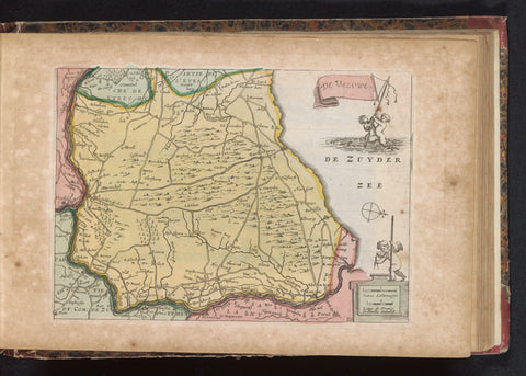 Map of the Veluwe, anonymous, 1735 Canvas Print