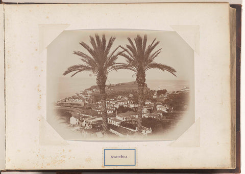 View of a coastal town on Madeira, anonymous, c. 1885 - c. 1910 Canvas Print