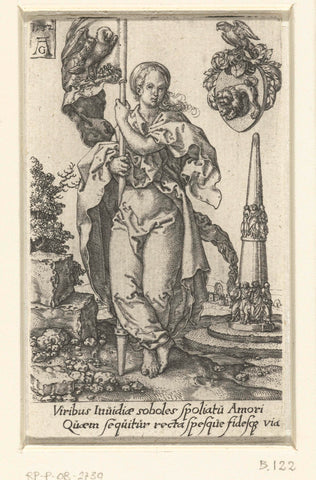 Love, Heinrich Aldegrever, 1552 Canvas Print