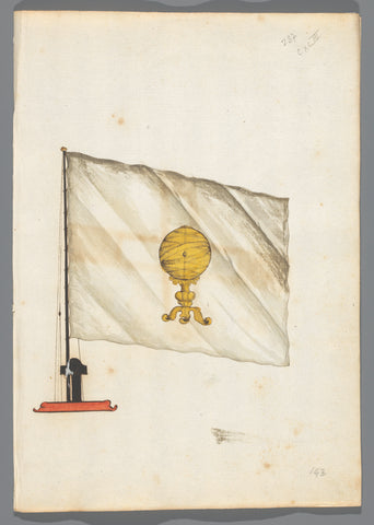 Flag of Brazil, anonymous, 1667 - 1670 Canvas Print