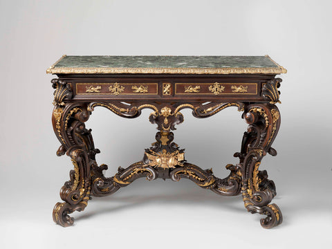 Table, anonymous, c. 1701 - c. 1705 Canvas Print