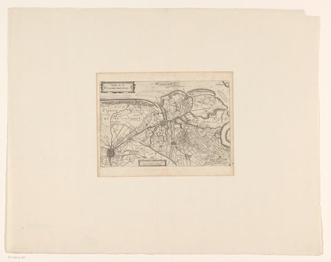 Map of East Flanders, anonymous, c. 1660 - 1696 Canvas Print