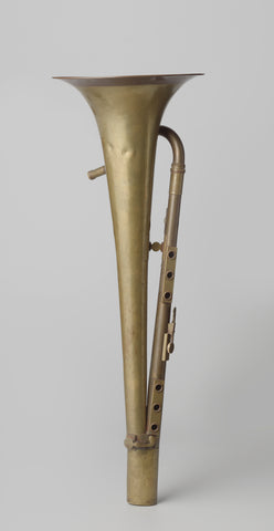 Bass horn, anonymous, c. 1810 - c. 1830 Canvas Print